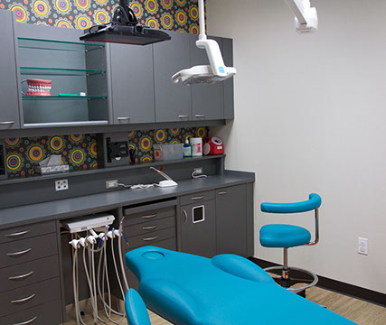 photo of one of our pediatric dental treatment areas
